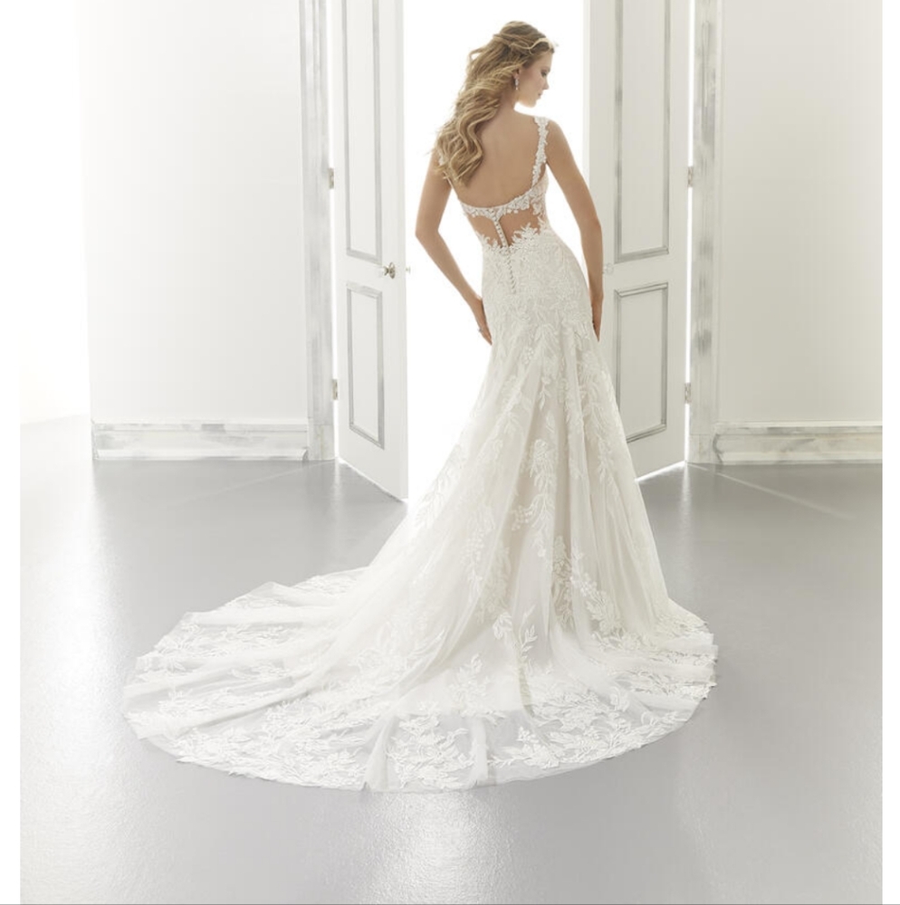Aviva 2194 Morilee by Madeline Gardner wedding dress size 10 color ivory/honey